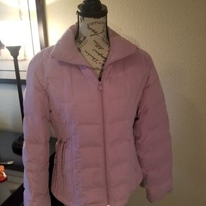 👚Pretty in pink down long sleeve jacket